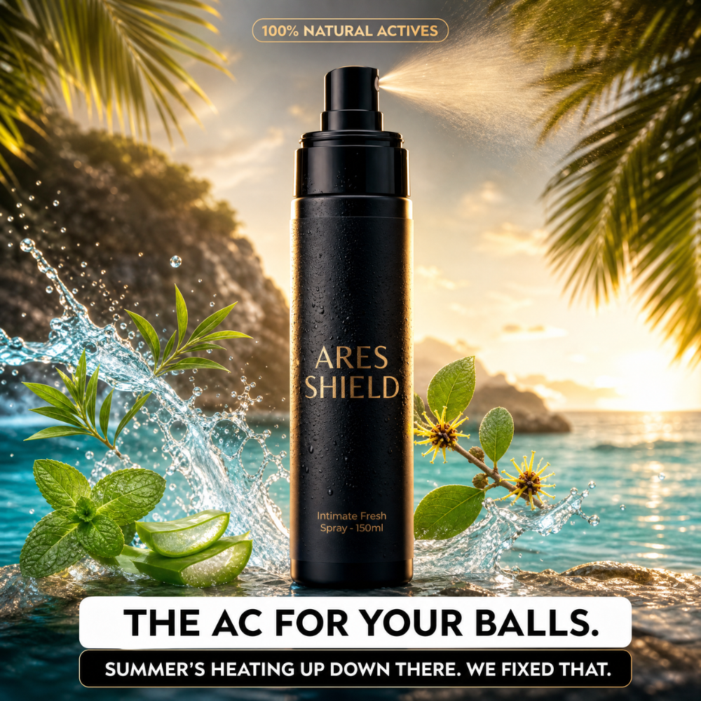 ARES Shield - Spray intimo protettivo antibatterico per uomo