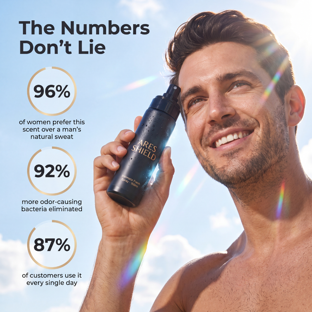 ARES Shield - Spray intimo protettivo antibatterico per uomo