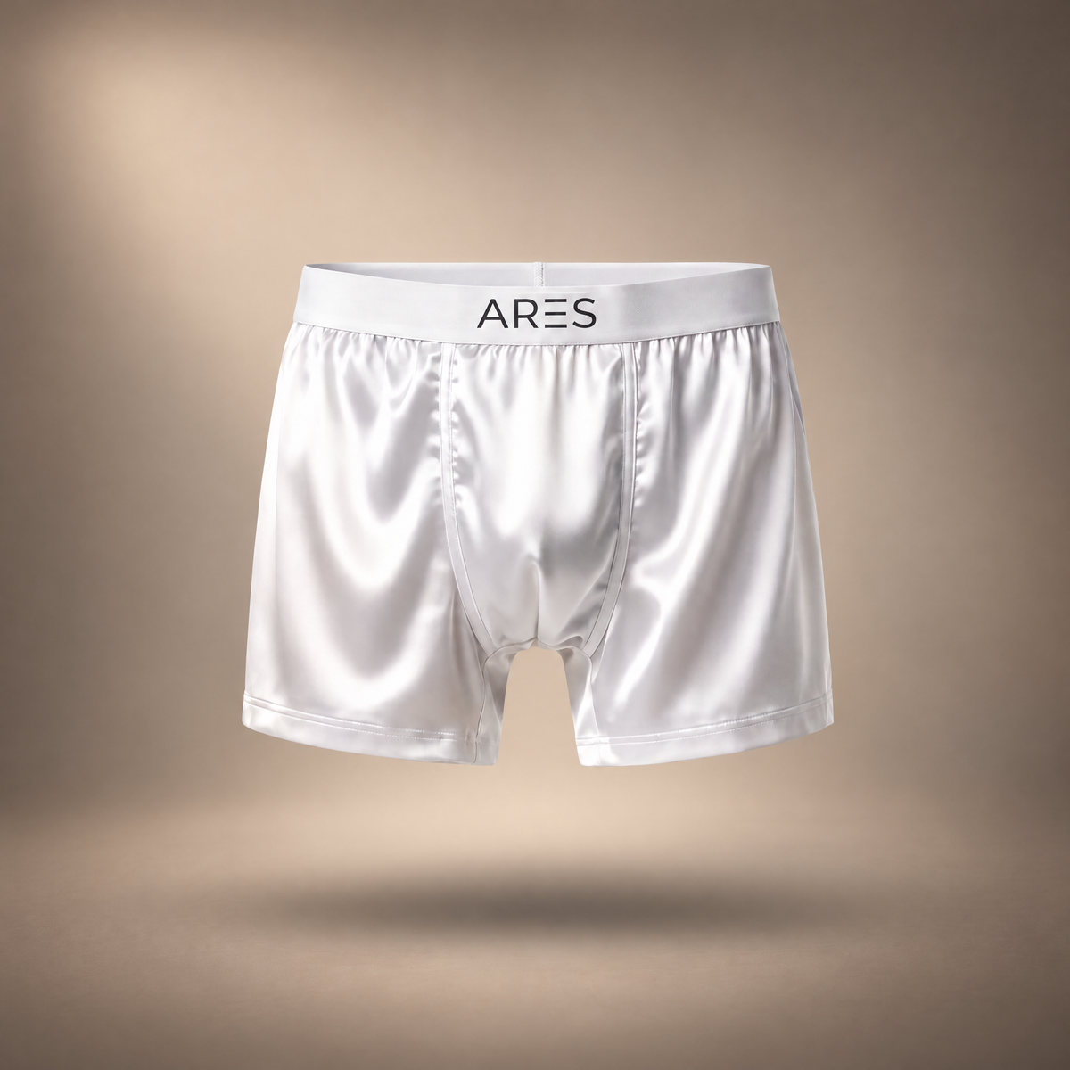 Boxer in seta ARES | Comfort per tutto il giorno (Edizione bianca)